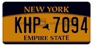 KHP7094  license plate in NY