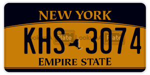 KHS3074  license plate in NY