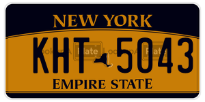 KHT5043  license plate in NY