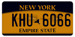 KHU6066  license plate in NY