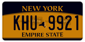 KHU9921 license plate in New York