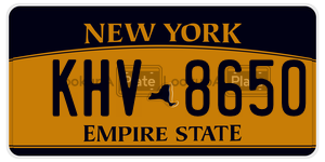 KHV8650  license plate in NY