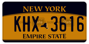 KHX3616  license plate in NY
