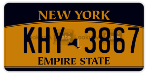 KHY3867 license plate in New York