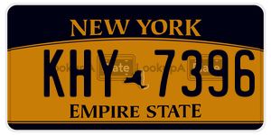 KHY7396 license plate in New York