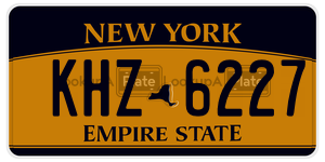KHZ6227  license plate in NY