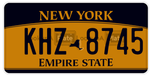 KHZ8745  license plate in NY