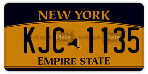 KJC1135  license plate in NY