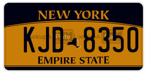 KJD8350  license plate in NY