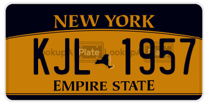 KJL1957  license plate in NY