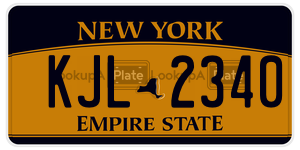 KJL2340  license plate in NY