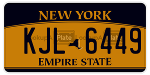 KJL6449  license plate in NY