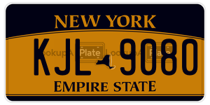 KJL9080  license plate in NY