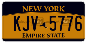 KJV5776 license plate in New York