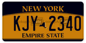 KJY2340  license plate in NY