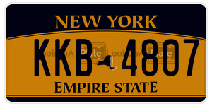 KKB4807  license plate in NY