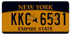 KKC6531  license plate in NY