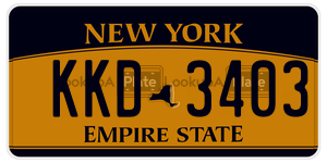 KKD3403  license plate in NY