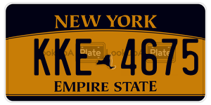 KKE4675 license plate in New York