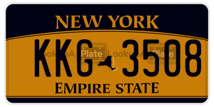 KKG3508  license plate in NY