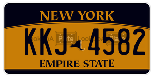 KKJ4582  license plate in NY