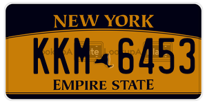 KKM6453  license plate in NY