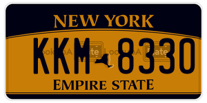 KKM8330  license plate in NY