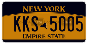 KKS5005 license plate in New York