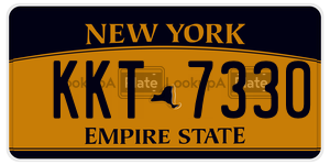 KKT7330  license plate in NY