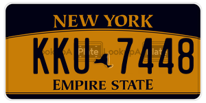 KKU7448  license plate in NY