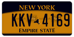 KKV4169  license plate in NY