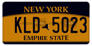 KLD5023 license plate in New York