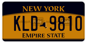 KLD9810 license plate in New York