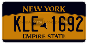 KLE1692  license plate in NY