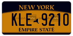 KLE9210  license plate in NY