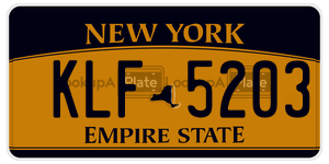 KLF5203  license plate in NY