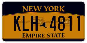KLH4811  license plate in NY