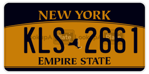 KLS2661  license plate in NY