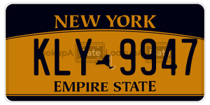 KLY9947  license plate in NY