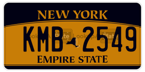 KMB2549 license plate in New York