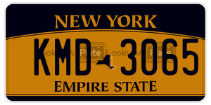 KMD3065  license plate in NY