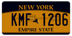 KMF1206  license plate in NY