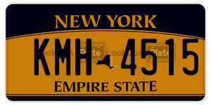 KMH4515  license plate in NY