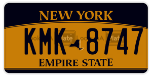 KMK8747  license plate in NY