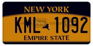 KML1092  license plate in NY