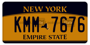 KMM7676  license plate in NY
