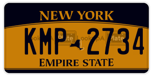 KMP2734  license plate in NY