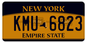 KMU6823  license plate in NY