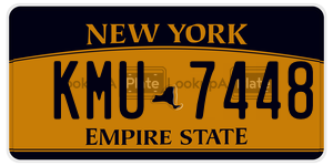 KMU7448  license plate in NY