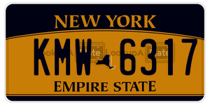 KMW6317  license plate in NY